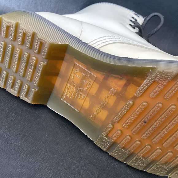 Dr. Martens White Leather Boots - Picture 8 of 8